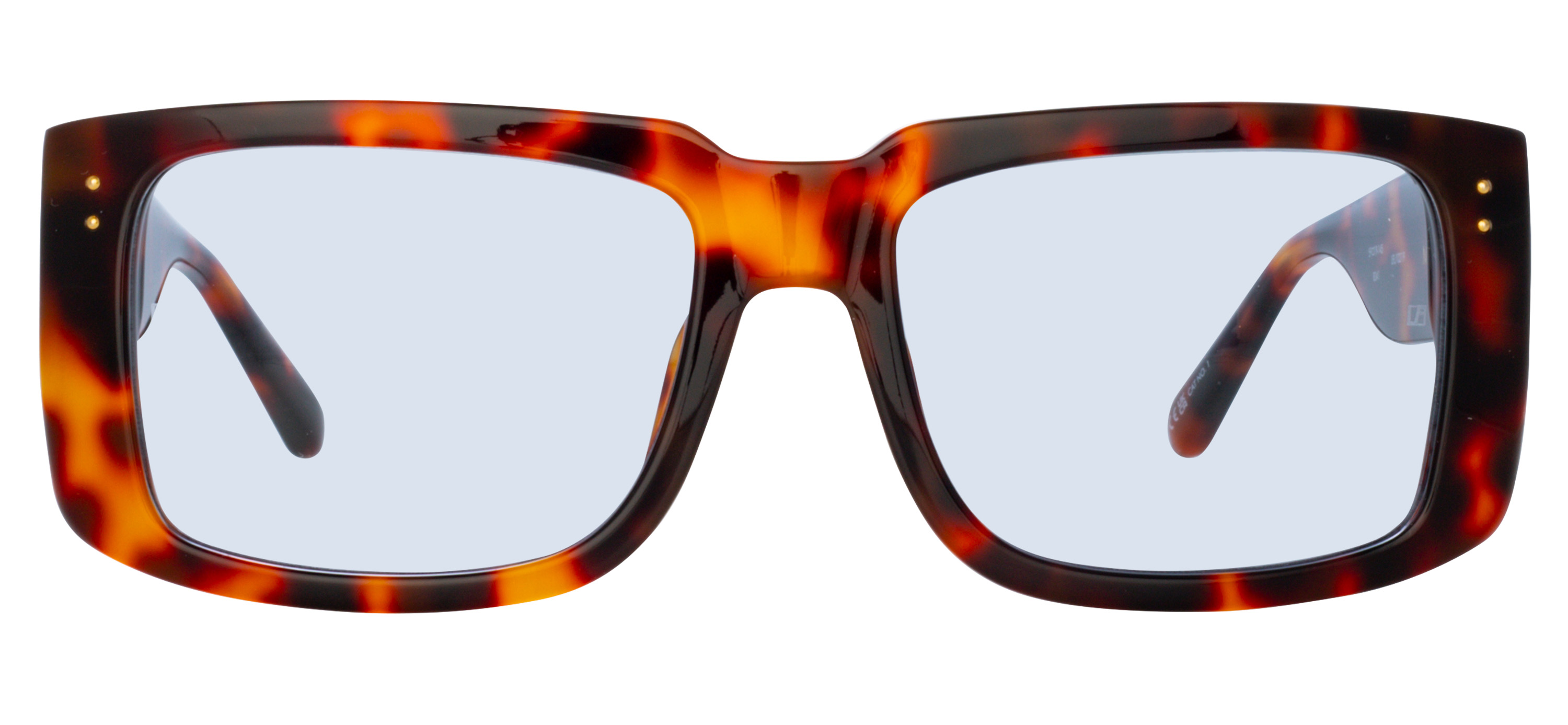 Color_LFL1027C9SUN - Morrison Rectangular Sunglasses in Tortoiseshell and Blue
