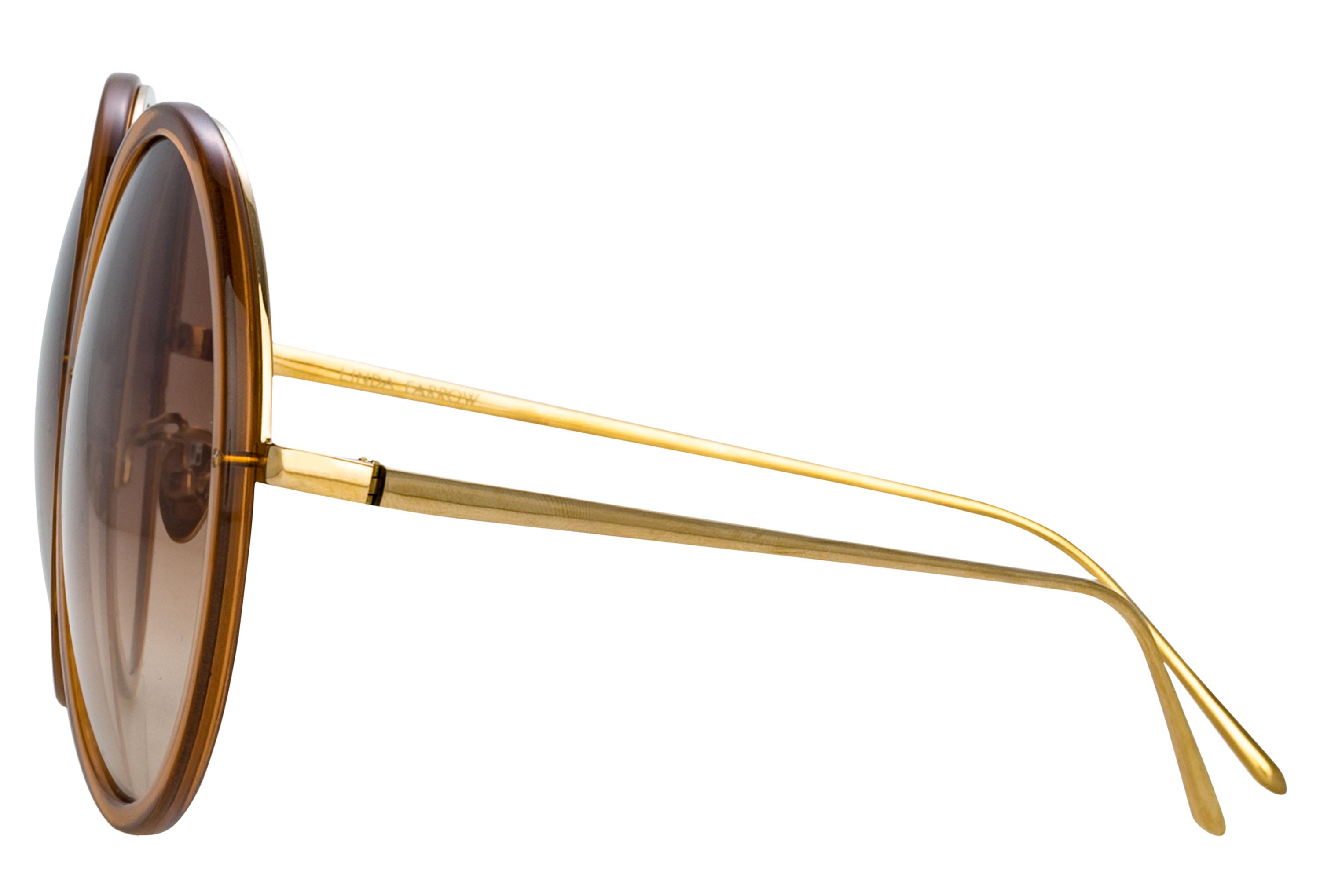 Color_LFLC457C34SUN - Kew Round Sunglasses Brown and Brown Grad