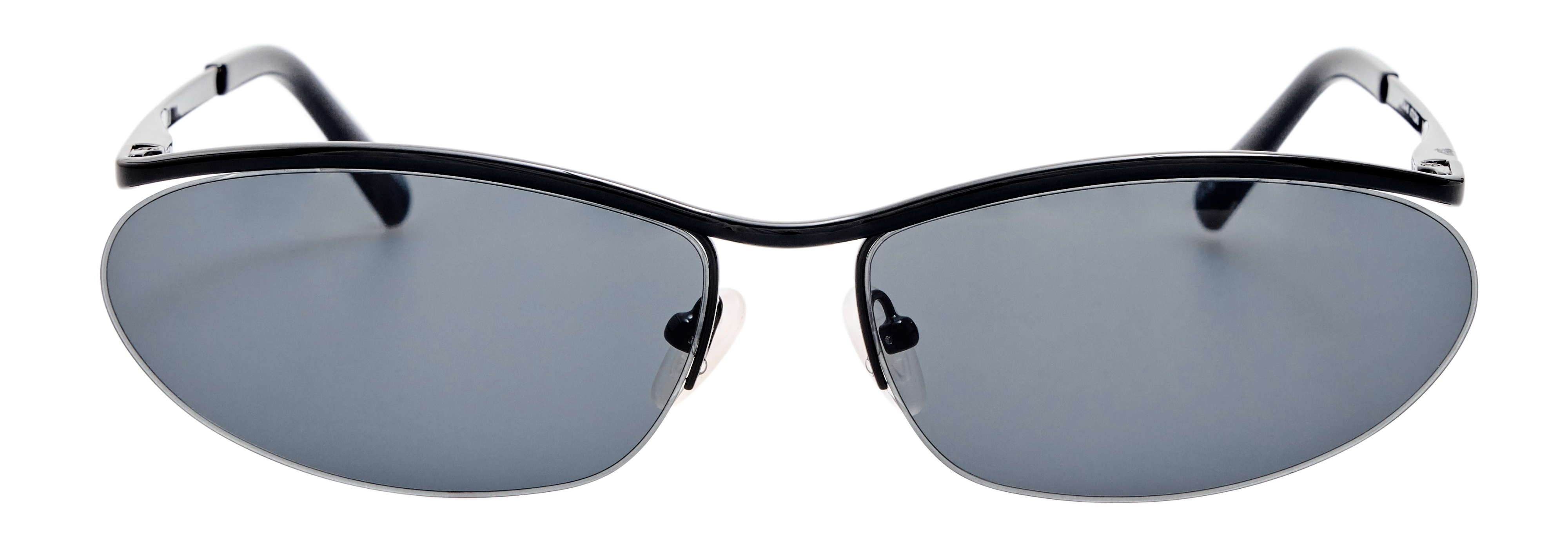 Color_ATTICO84C3SUN - The Attico Charlotte Cat-Eye Sunglasses in Shiny Black and Grey