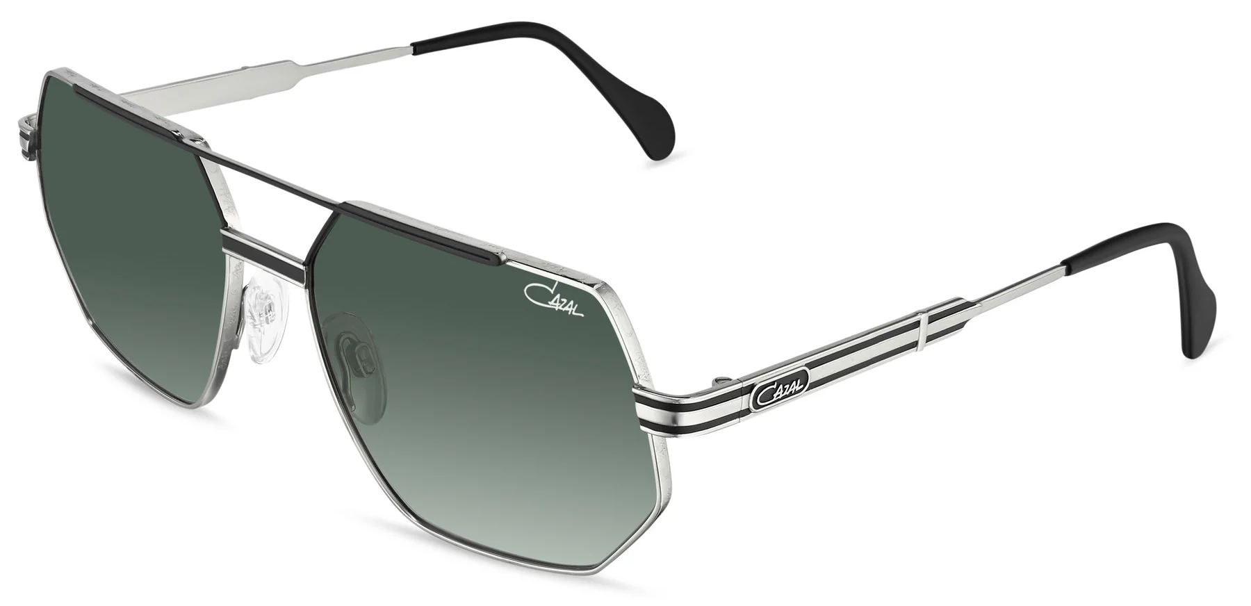 Color_004 - Black - Silver / Green Gradient AR coated