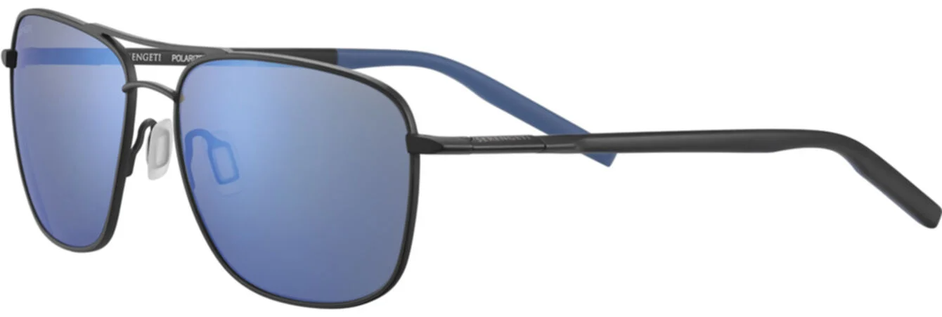 Color_8797 - Black Black Blue Matte - Mineral Polarized 555nm Blue Cat 2 to 3