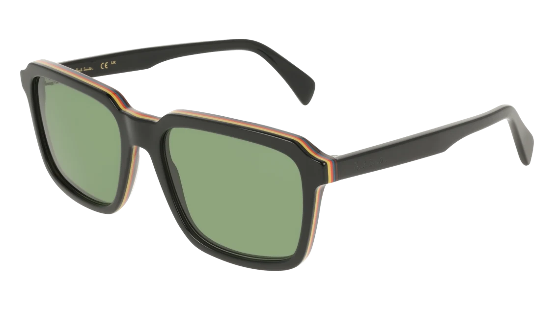 Color_001 - Black Multistripes / Green
