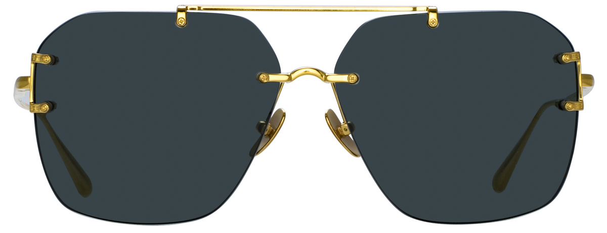 Color_LFL1312C1SUN - Reyner Aviator Sunglasses in Yellow Gold and Deep Green