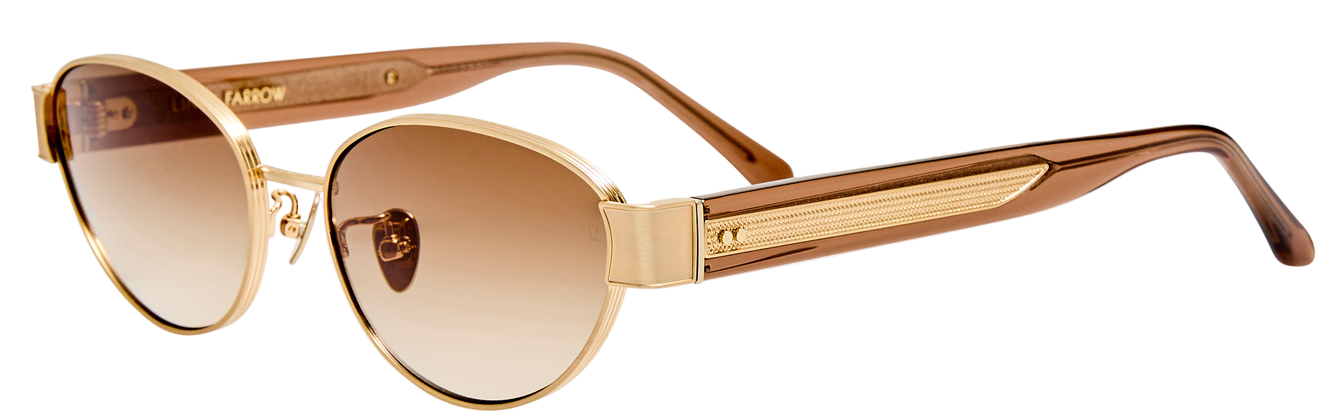 Color_LFL1656C3SUN - Sheri Cat-Eye Sunglasses in Matt Champagne and Mocha Grad