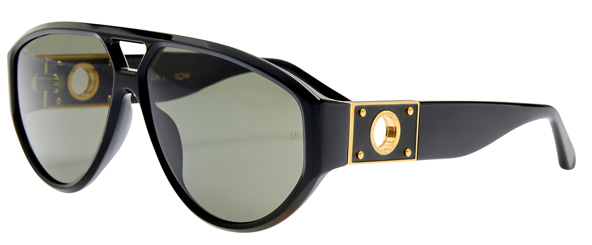 Color_LFL1652C1SUN - Portia Aviator Frame Sunglasses in Black and Grey