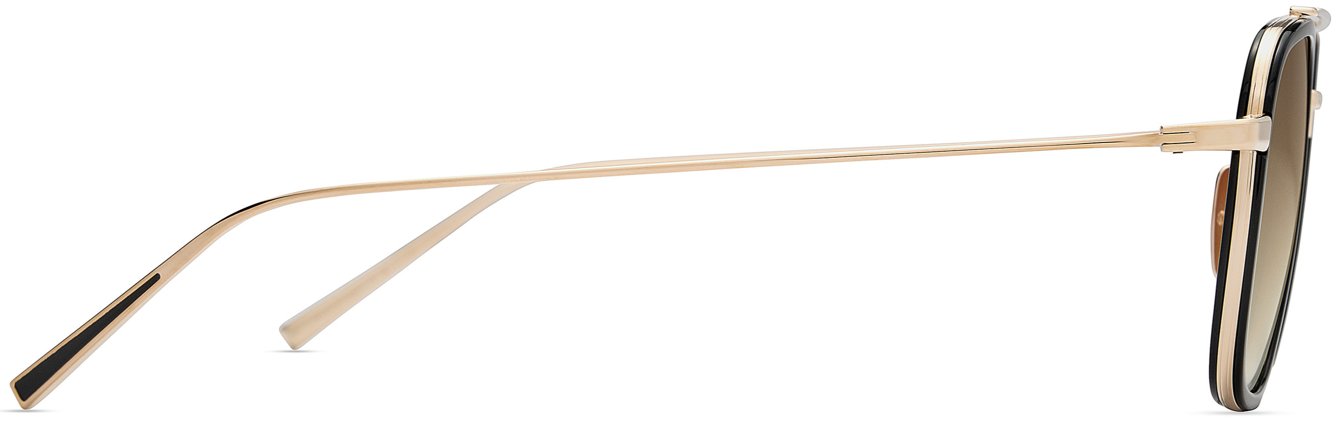 Color_DTS474-A-03 - White Gold - Black / Brown To Clear Gradient