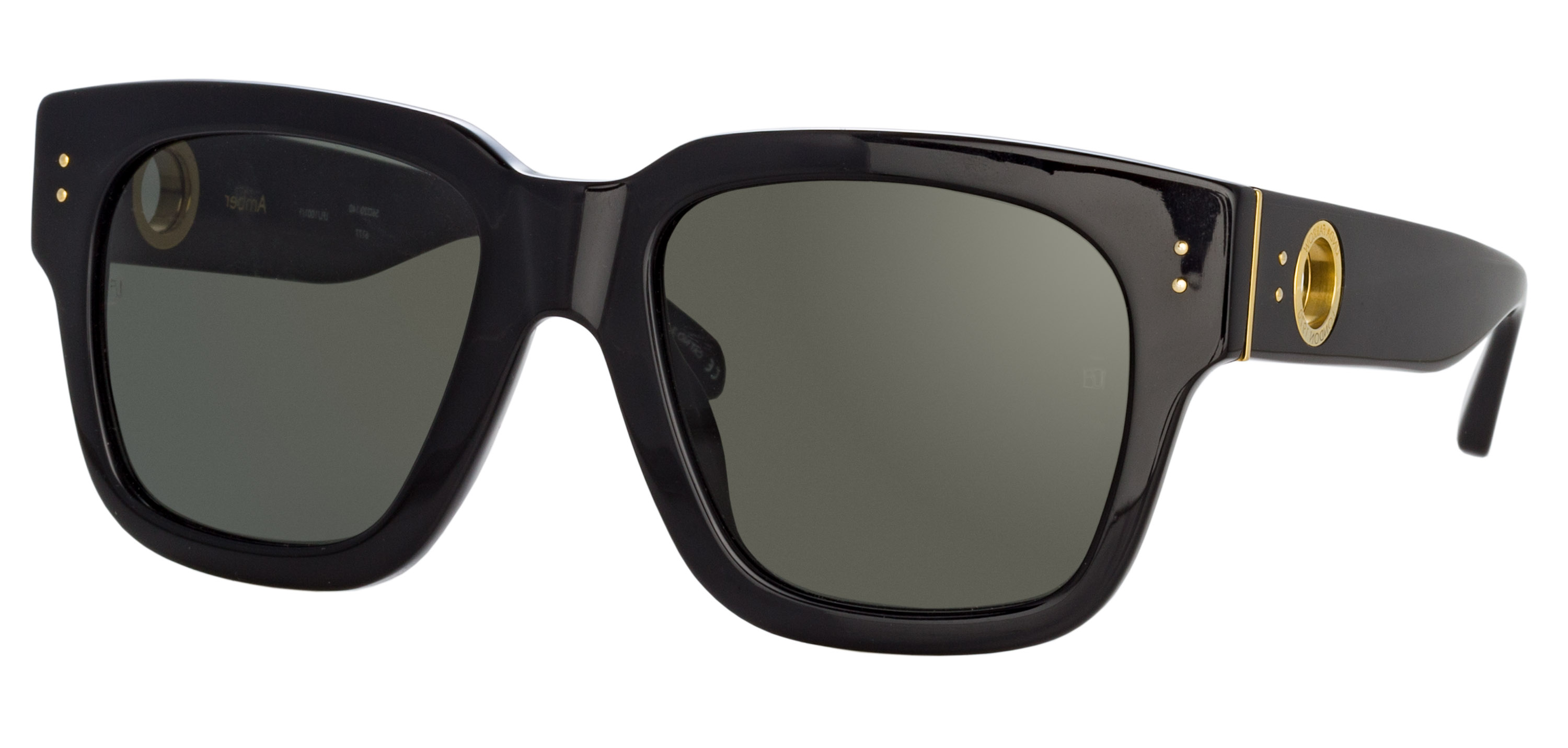 Color_LFLC1001C1SUN - Amber D-Frame Sunglasses in Black
