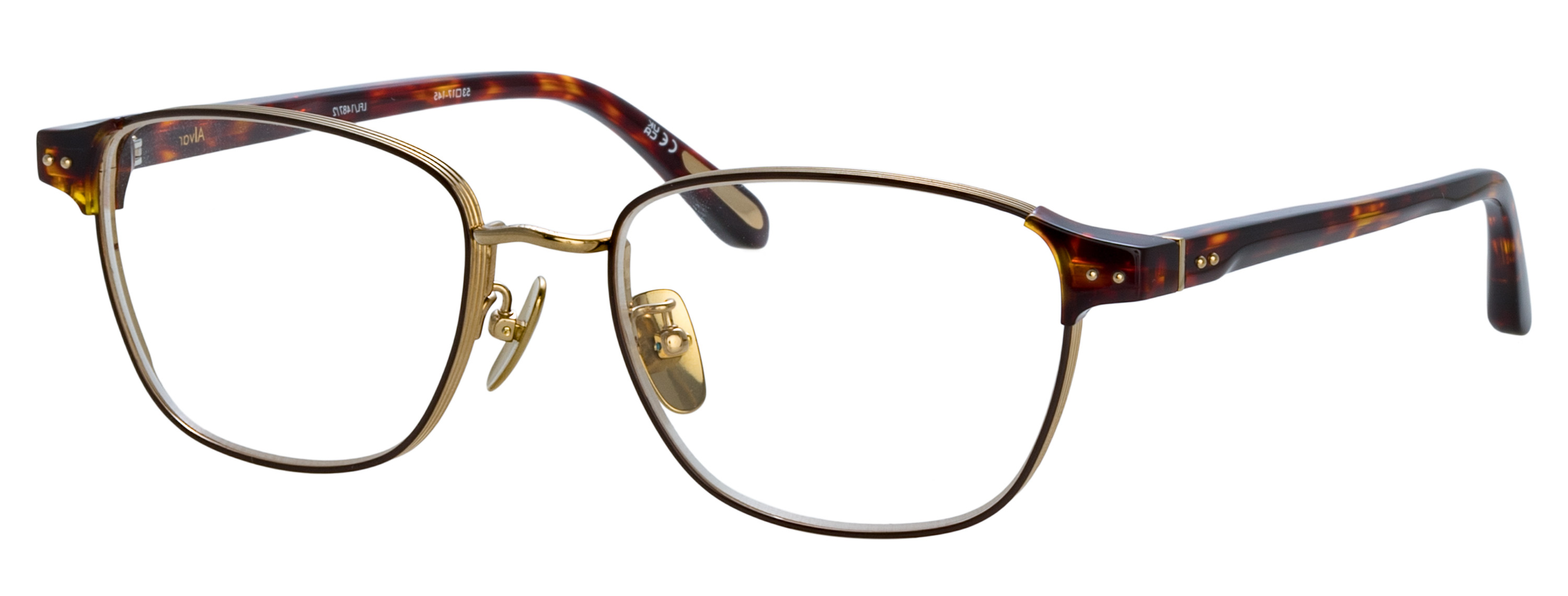 Color_LFL1487C2OPT - Alvar D-Frame Optical in Dark T-Shell and Light Gold