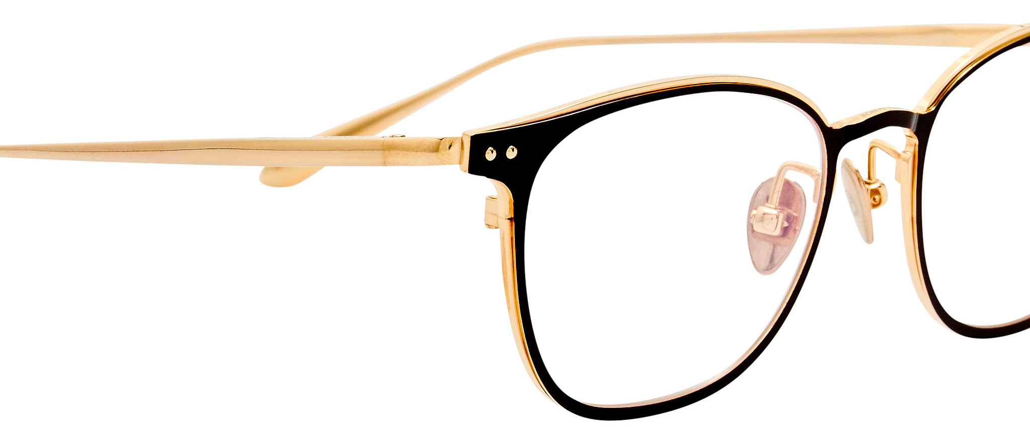 Color_LFL1616C2OPT - Anderson D-Frame Optical in Satin Mocha and Light Gold