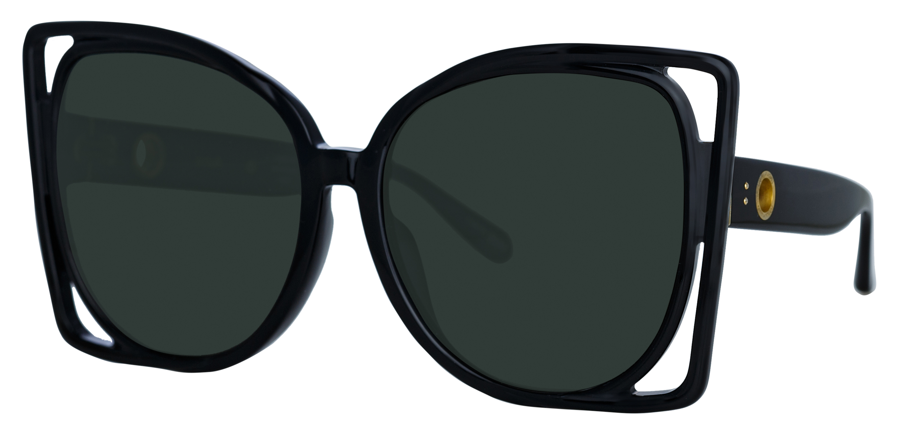 Color_LFL1357C1SUN - Astra Cat Eye Sunglasses in Black and Grey