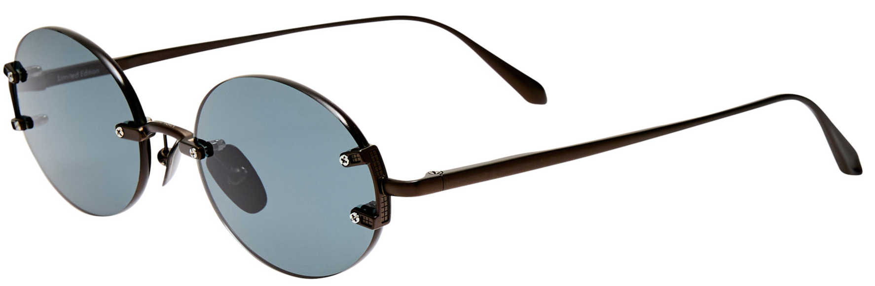 Color_LFL1544C5SUN - Stella Oval Sunglasses in Matt Nickel