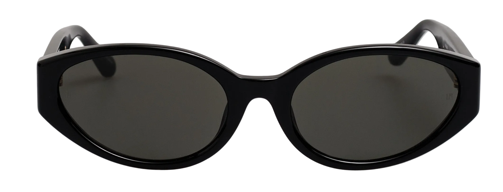 Color_LFL1642C1SUN - Lyra Oval Frame Sunglasses in Black and Grey