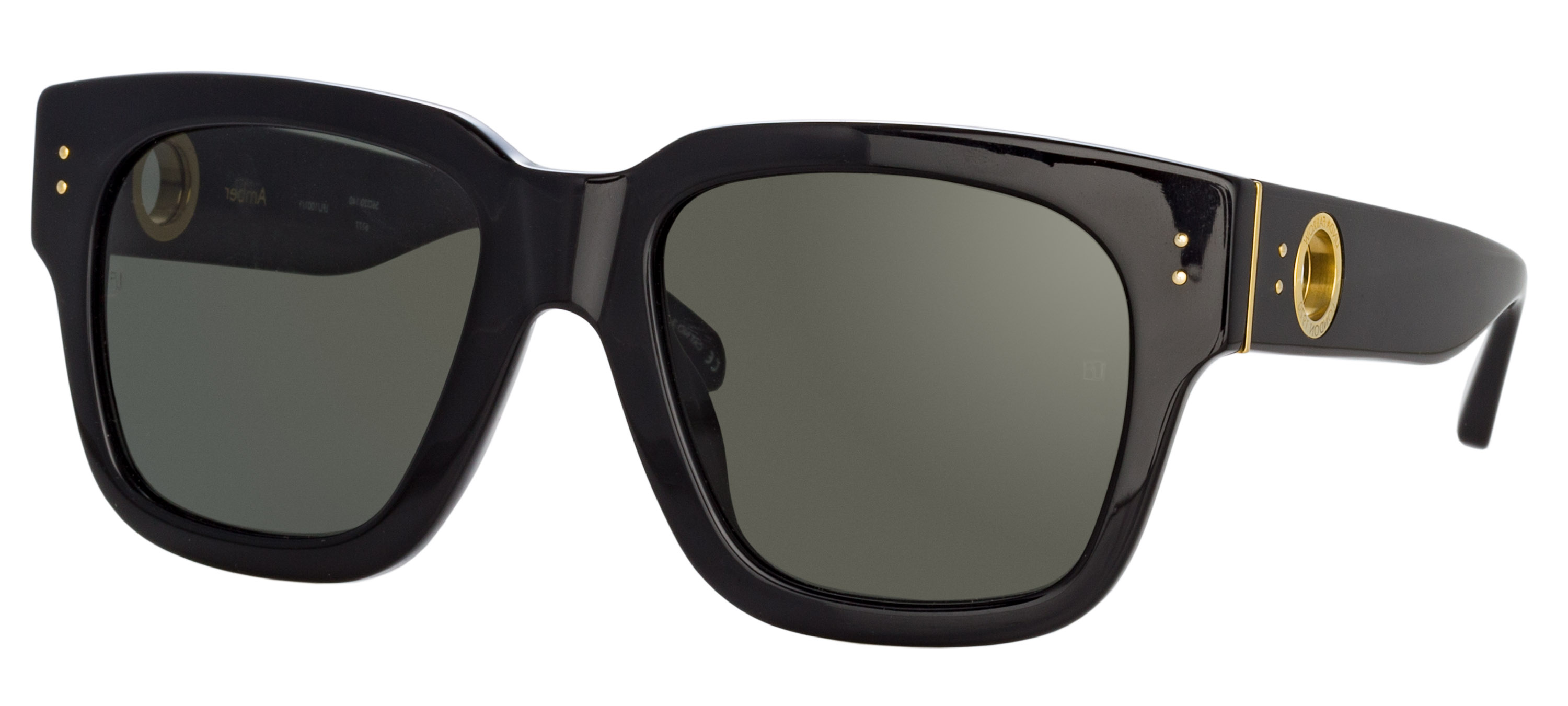 Color_LFLC1001C1SUN - Amber D-Frame Sunglasses in Black