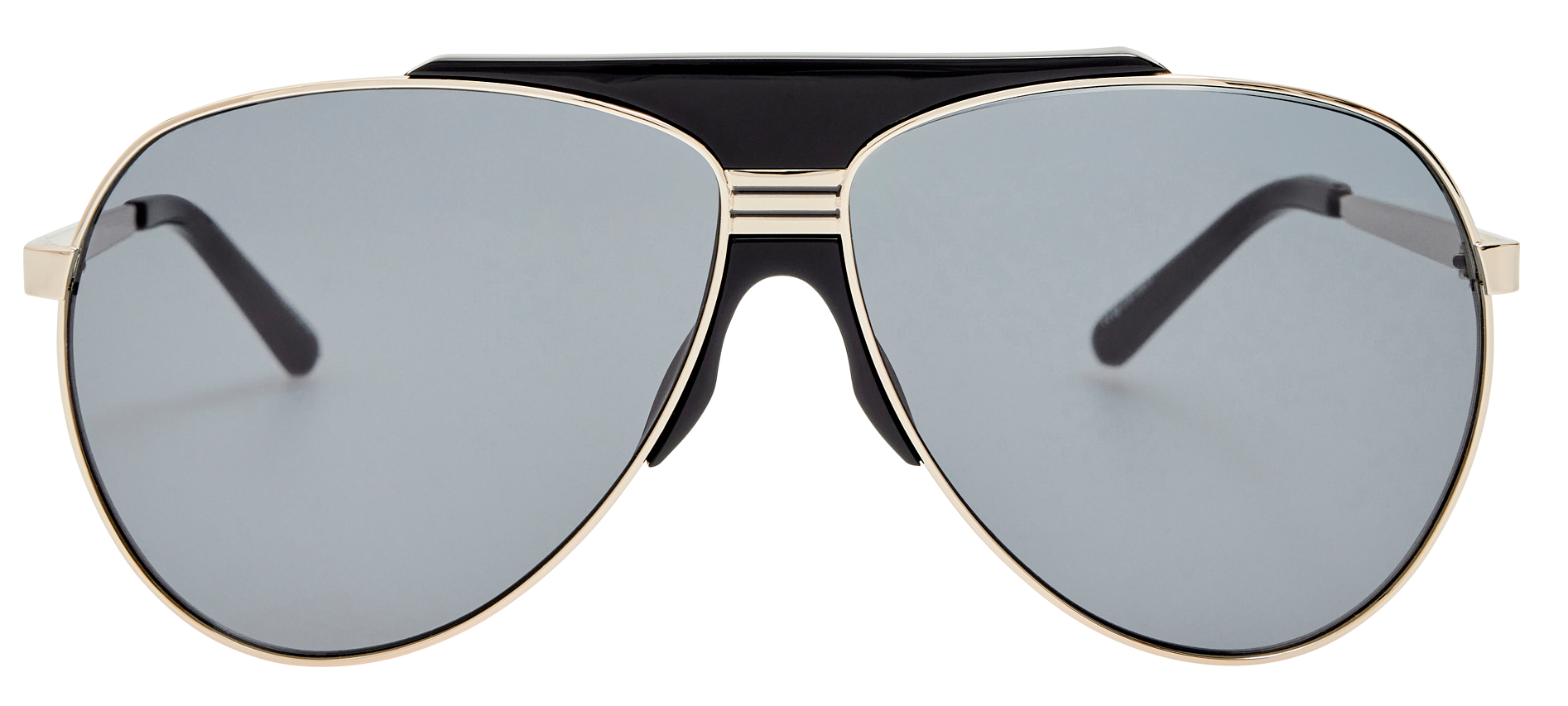 Color_ATTICO78C7SUN - The Attico Amelia Aviator Sunglasses in White Gold and Grey