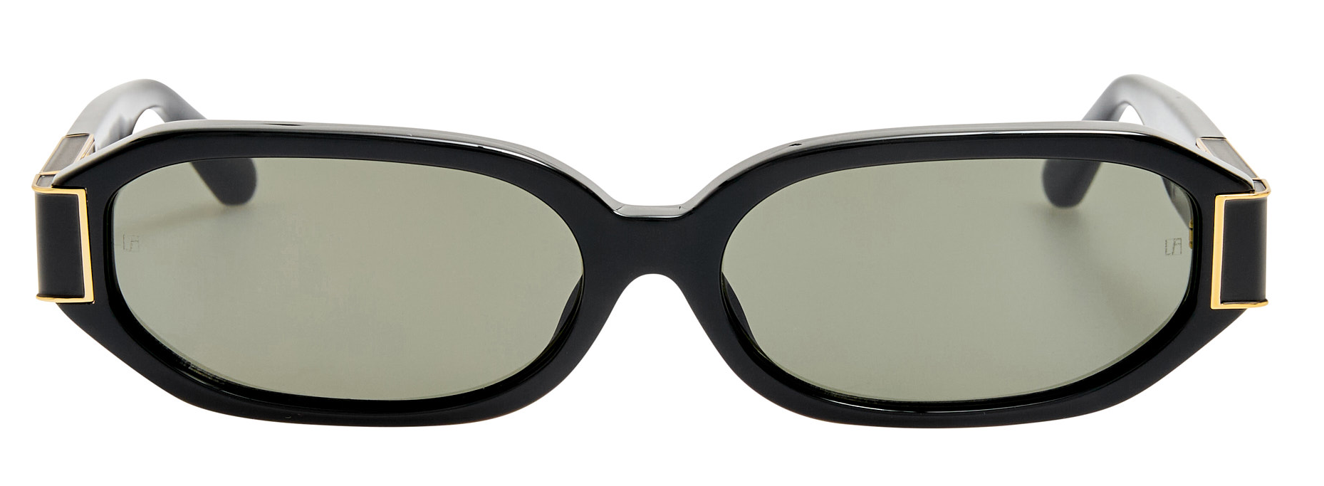 Color_LFL1545C1SUN - Laura Angular Frame Sunglasses Black and Grey