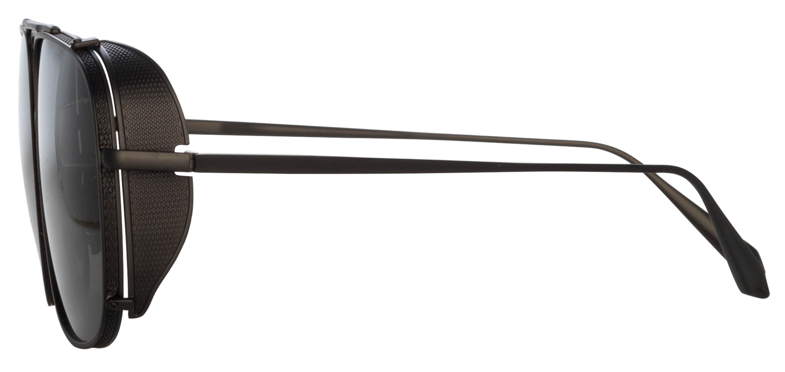 Color_LFL1393C3SUN - Enzo Aviator Sunglasses in Matt Nickel and Grey