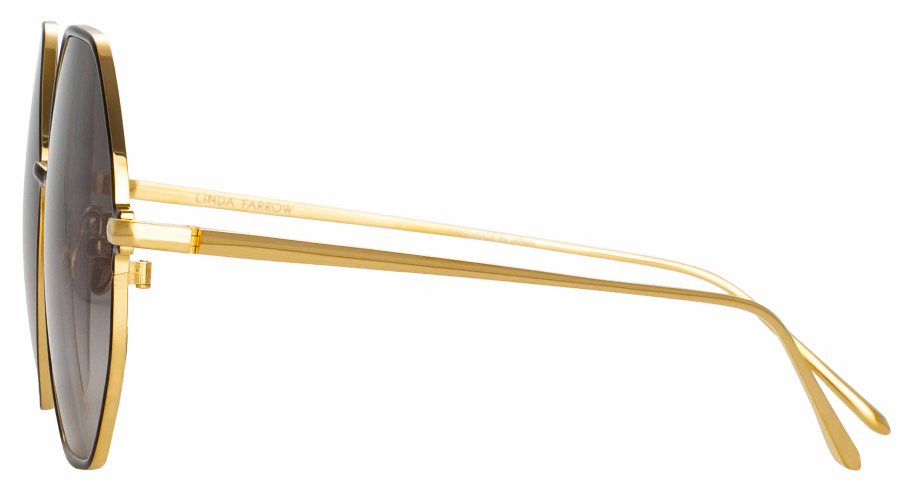 Color_LFL1148C1SUN - Leif Oversized Sunglasses in Yellow Gold and Black