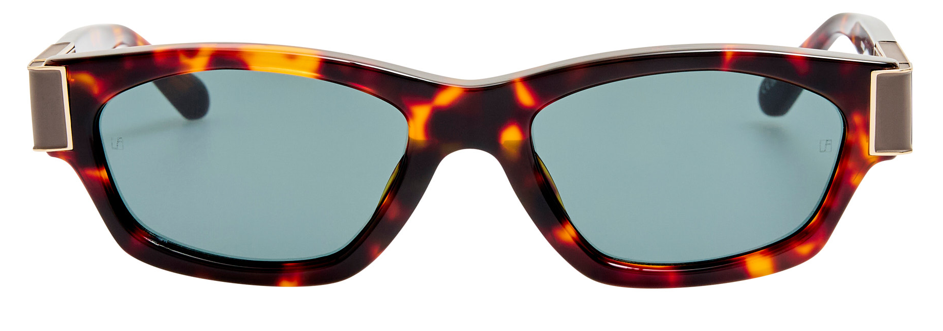 Color_LFL1623C2SUN - Clara D-Frame Sunglasses in Dark T-Shell and Deep Green