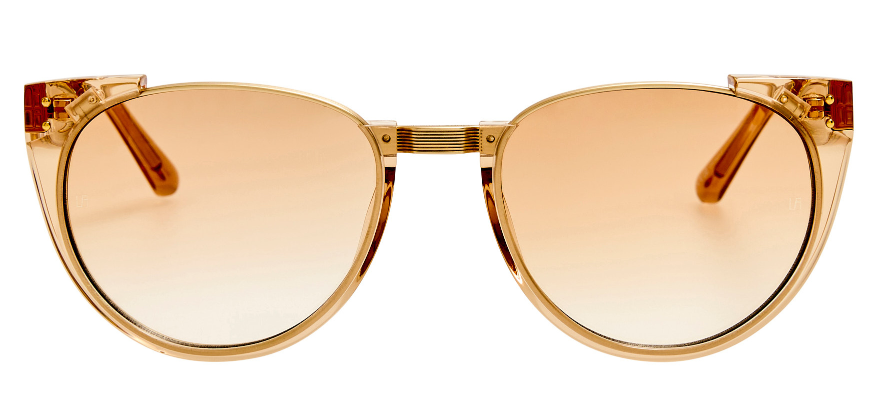Color_LFL136C62SUN - Iris Oval Frame Sunglasses in Honey and Camel Grad LIMITED EDITION