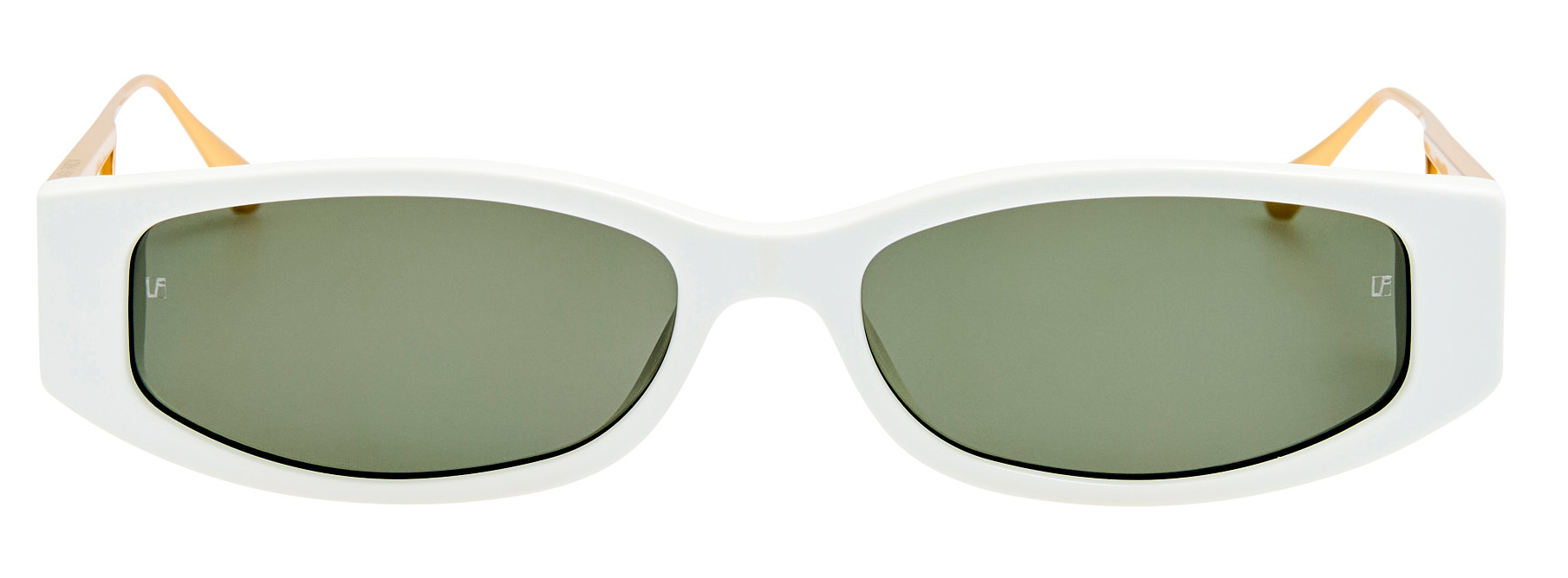 Color_LFL1649C2SUN - Susie Oval Frame Sunglasses in White and Grey