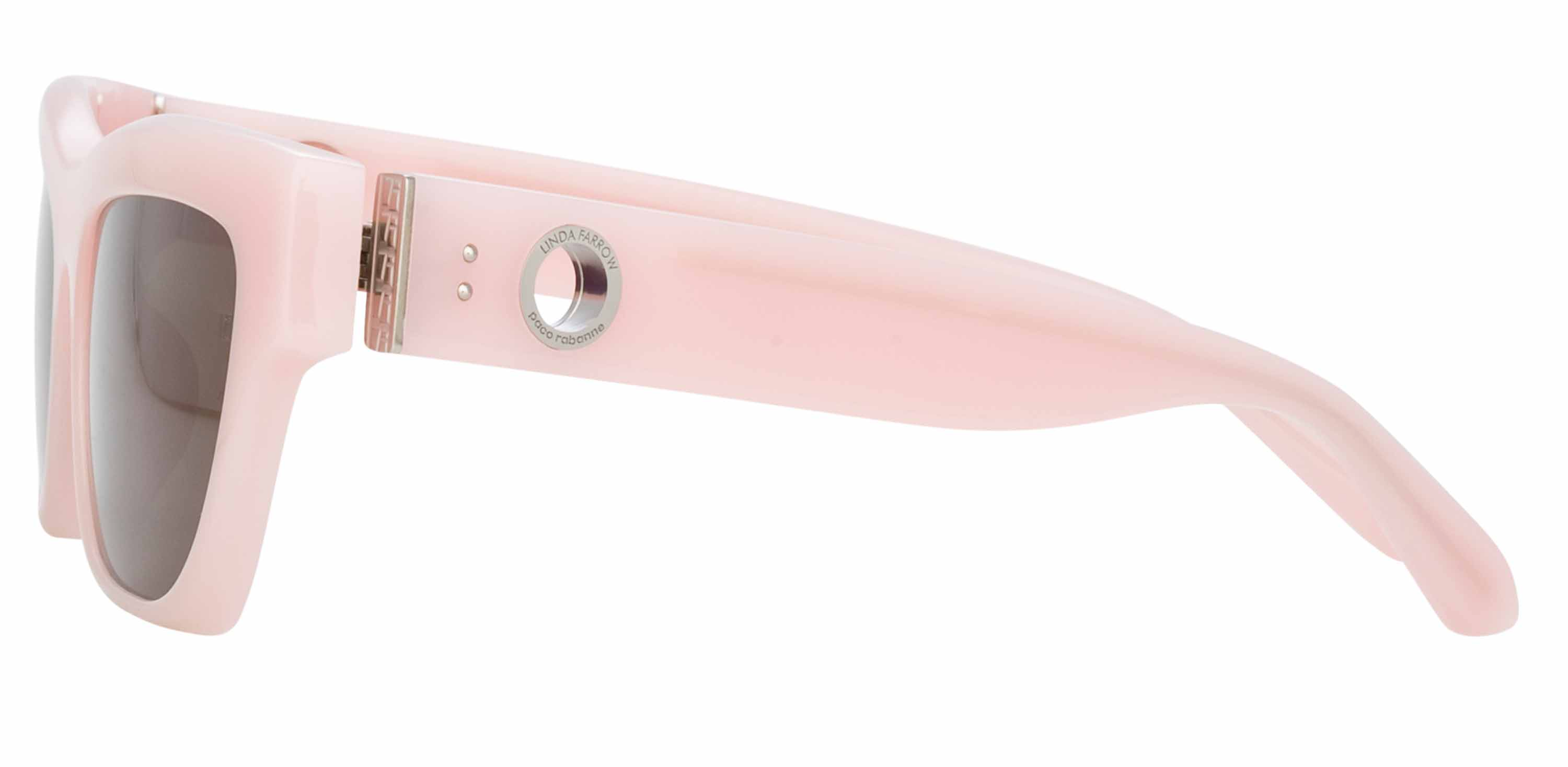 Color_LFL1180C7SUN - Moe Cat Eye Sunglasses in Pink and Solid Brown