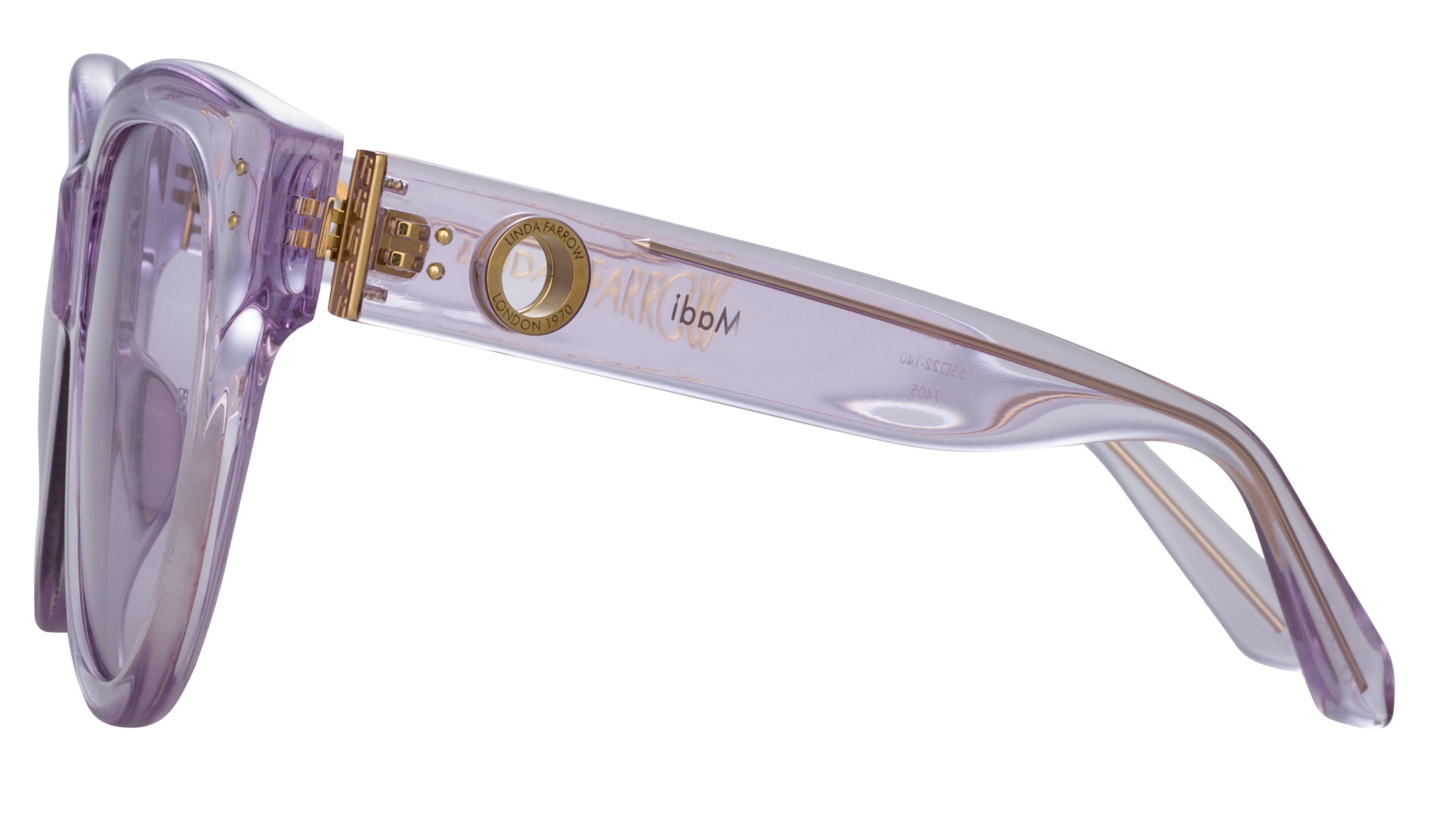 Color_LFL1257C4SUN - Madi Oversized Sunglasses in Lilac and Solid Lilac