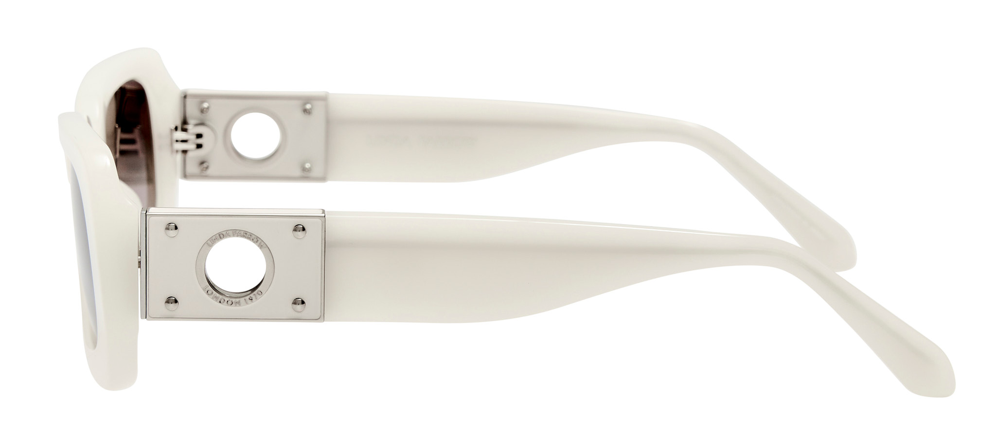 Color_LFL1680C3SUN - Belle Rectagular Frame Sunglasses Cream and Grey Grad