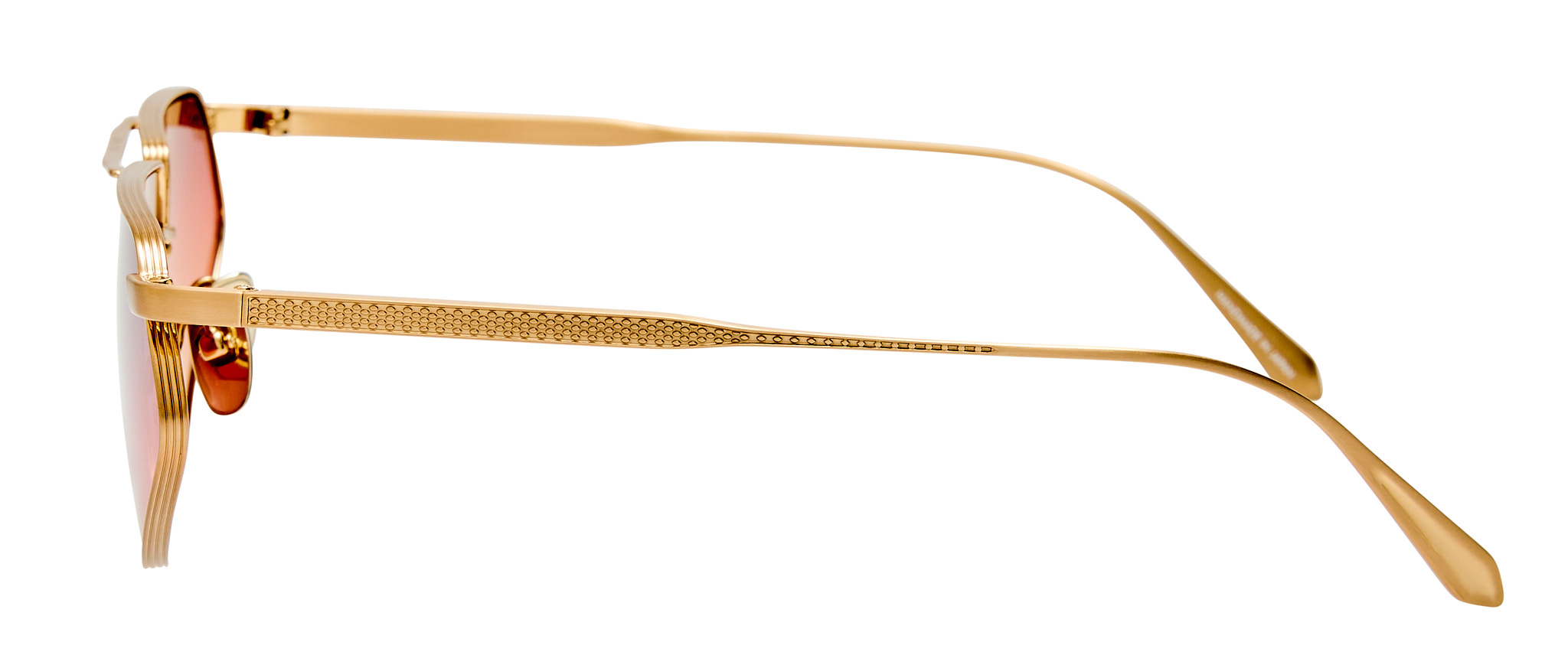 Color_LFL1702C3SUN - Tarian Angular Sunglasses Matte Champagne and Sunset Grad