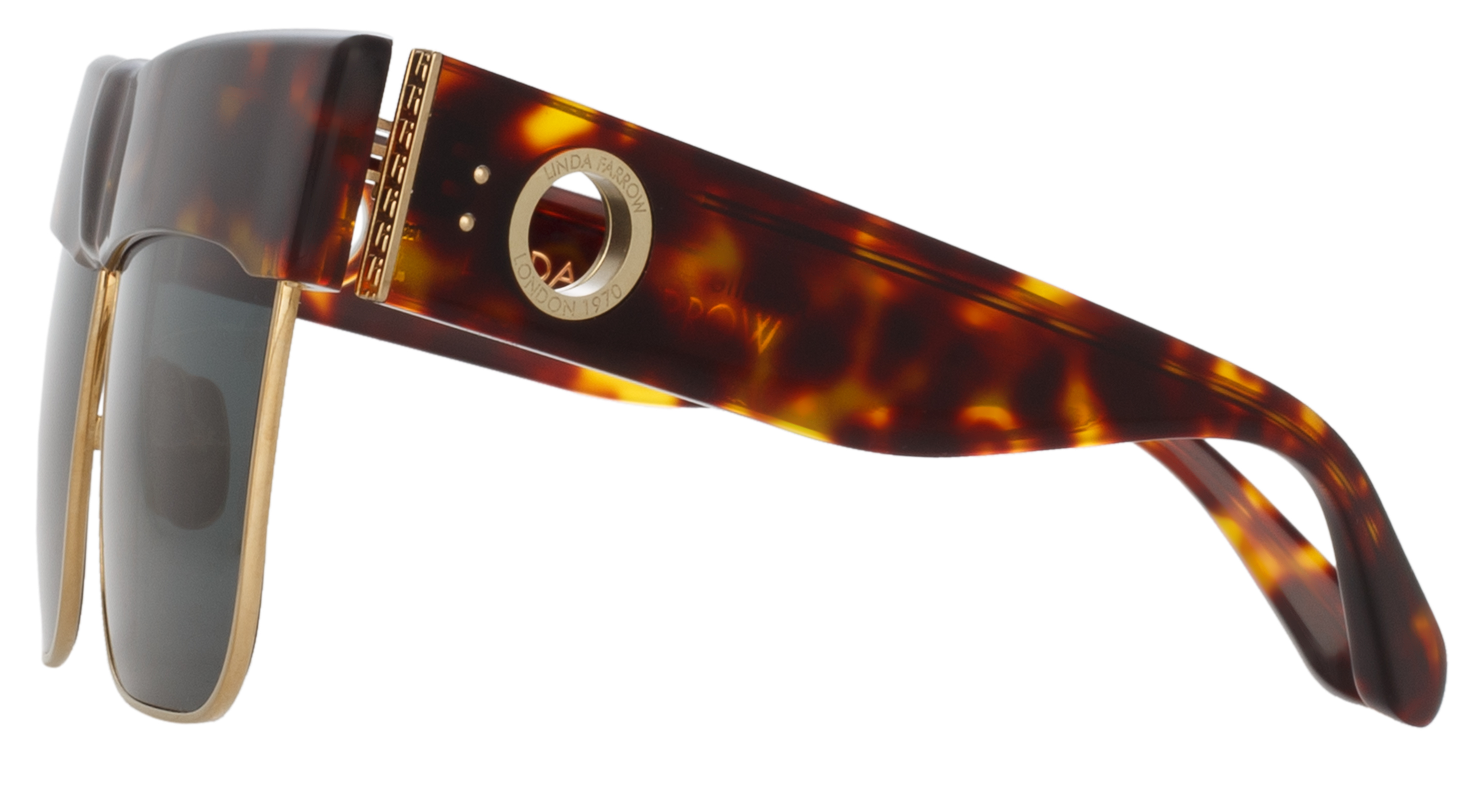Color_LFL1284C2SUN - Rosalie Oversized Sunglasses in Tortoiseshell and Deep Green