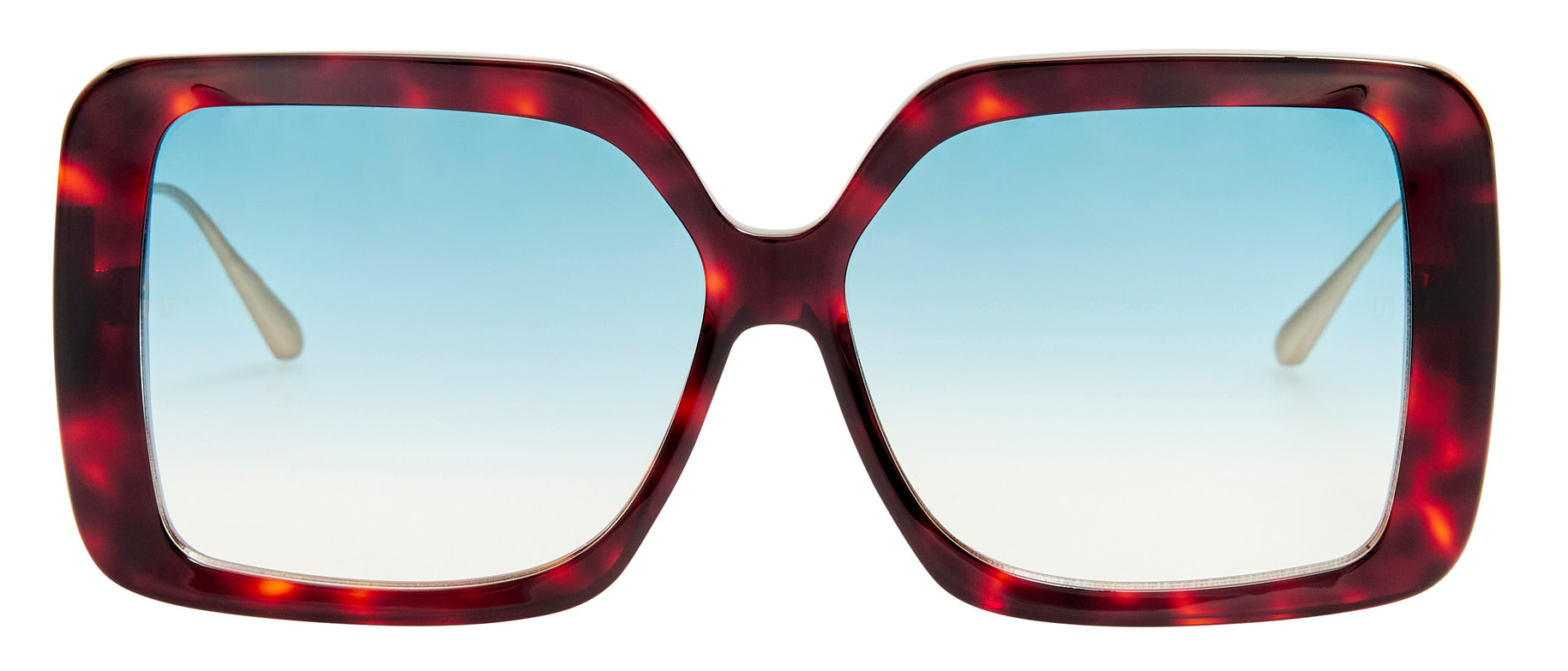Color_LFL1642C2SUN - Macy Oversized Frame Sunglasses in Tortoise Shell and Aqua Grad