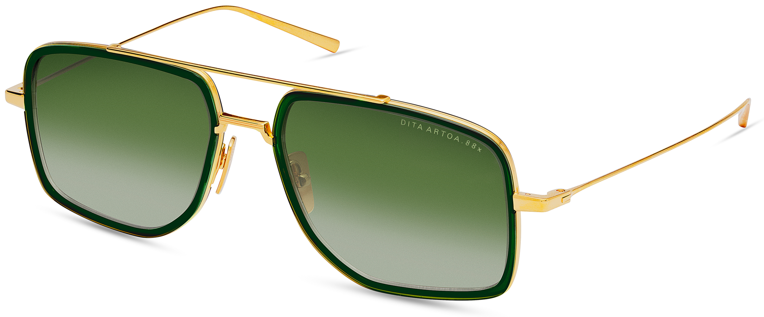 Color_DTS471-A-01 YELLOW GOLD / DARK GREEN TO CLEAR GRADIENT