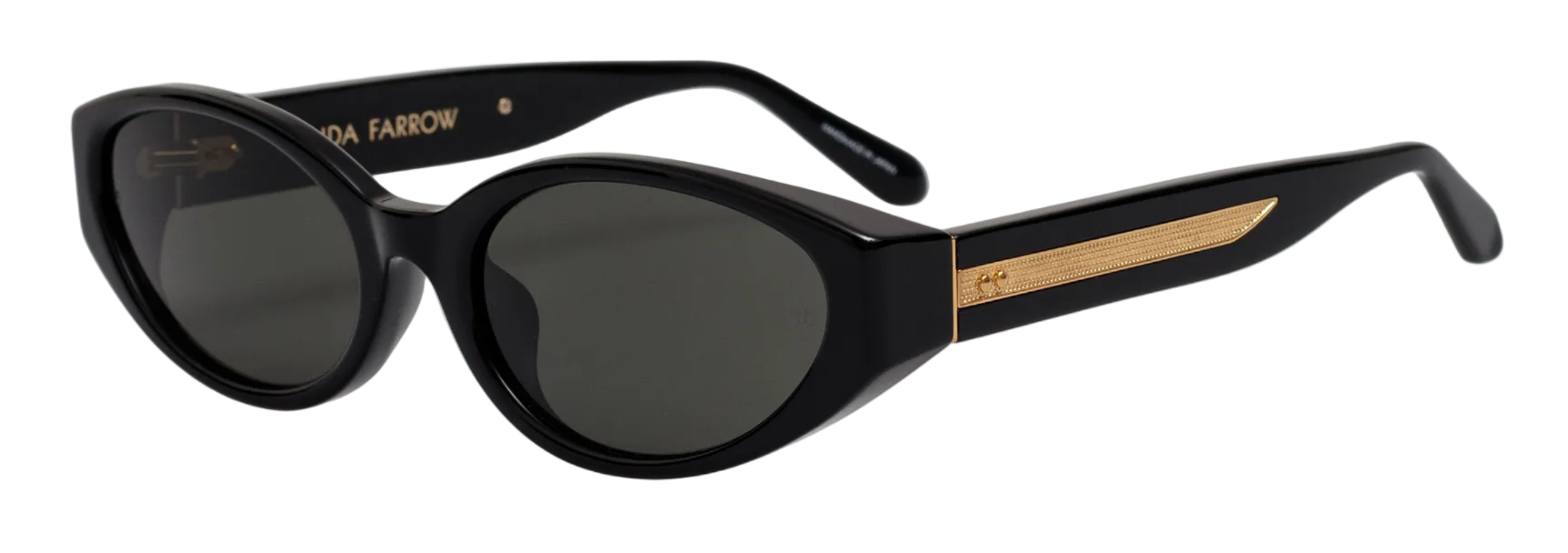 Color_LFL1642C1SUN - Lyra Oval Frame Sunglasses in Black and Grey