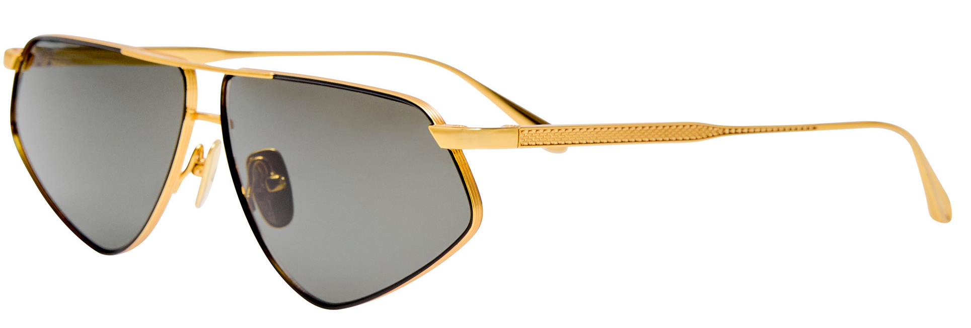 Color_LFL1702C1SUN - Tarian Angular Sunglasses Yellow Gold Black and Grey