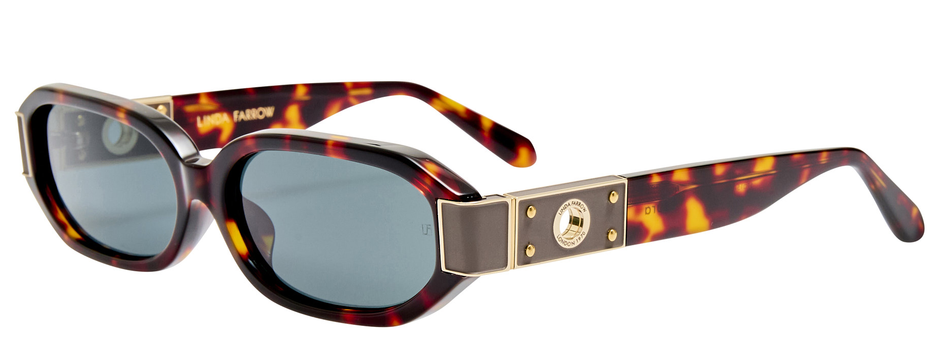 Color_LFL1545C2SUN - Laura Angular Frame Sunglasses Dark T-Shell and Deep Green