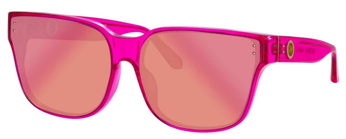 Color_LFL1467C2SUN - Rui Oversized Sunglasses in Pink and Pink Mirror