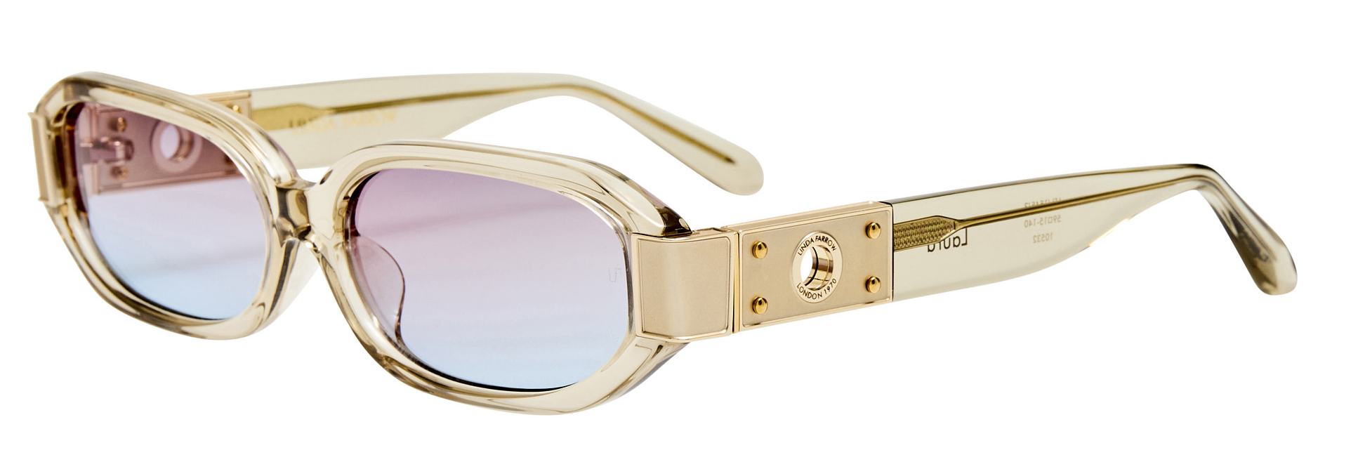 Color_LFL1545C3SUN - Laura Angular Frame Sunglasses Truffle and Dusk Grad LIMITED EDITION OF 120