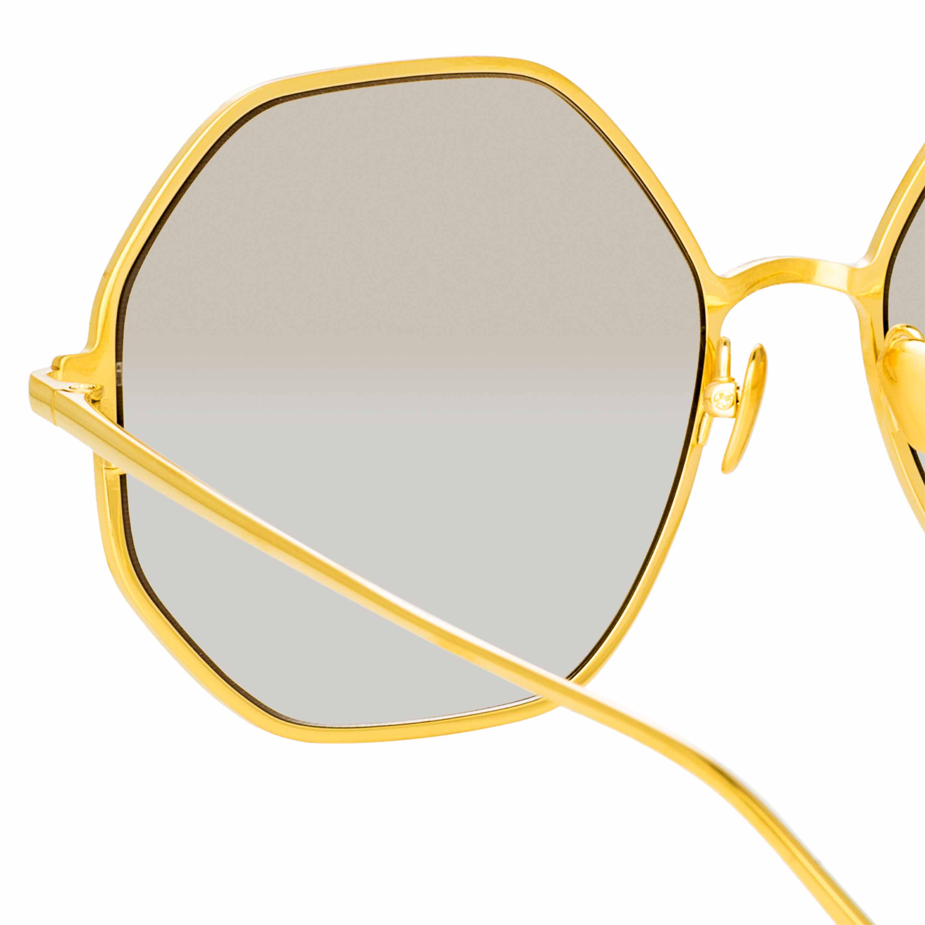 Color_LFL1148C2SUN - Leif Oversized Sunglasses in Yellow Gold and Brown