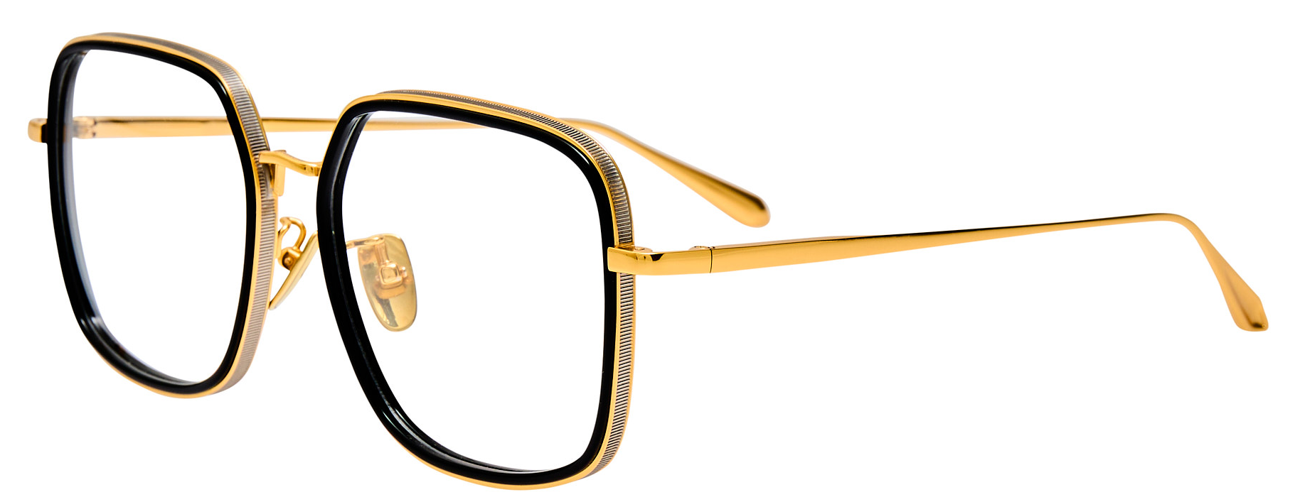 Color_LFL1581C1OPT - Alicia Square Optical Frame in Black Yellow Gold