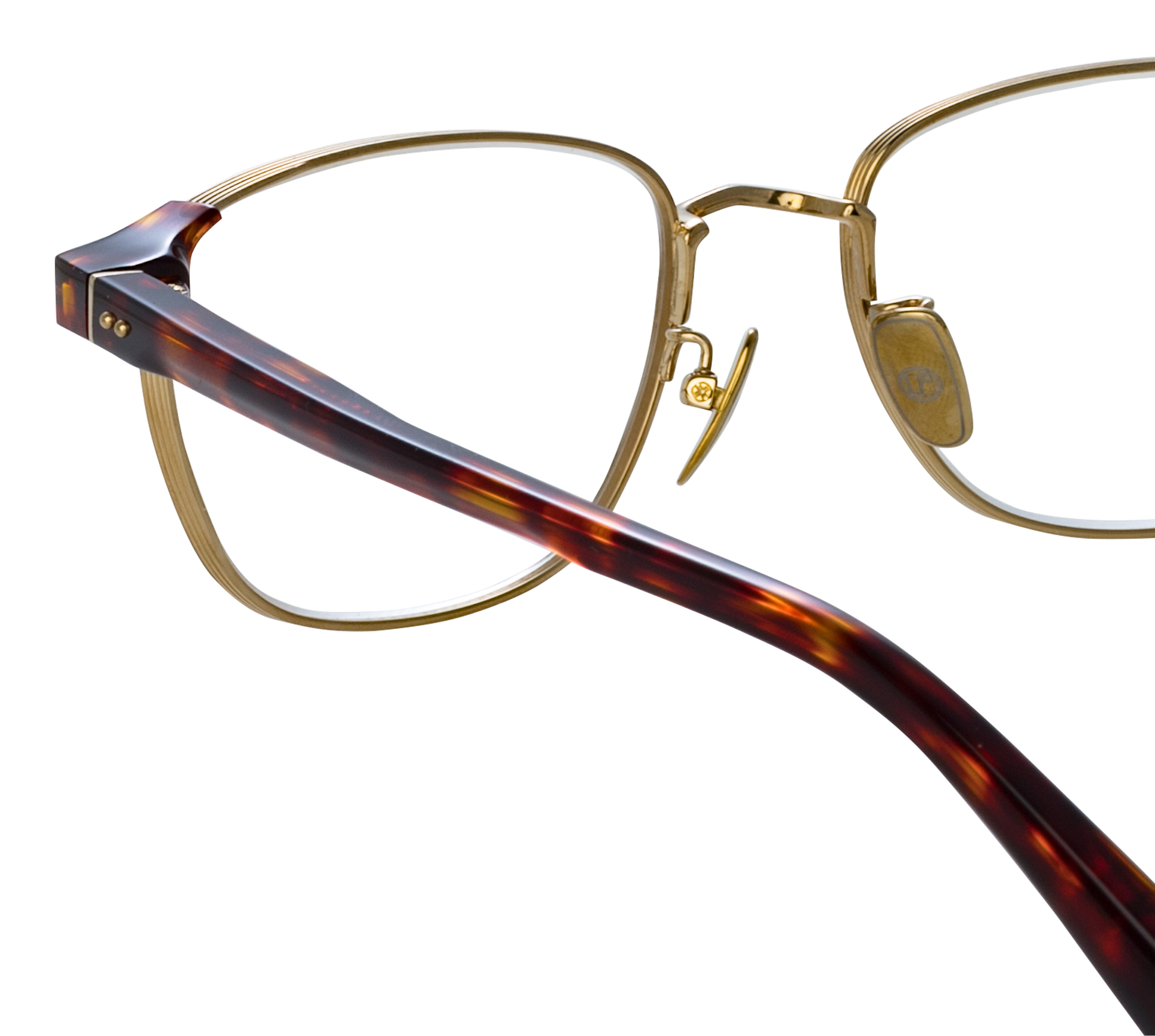 Color_LFL1487C2OPT - Alvar D-Frame Optical in Dark T-Shell and Light Gold