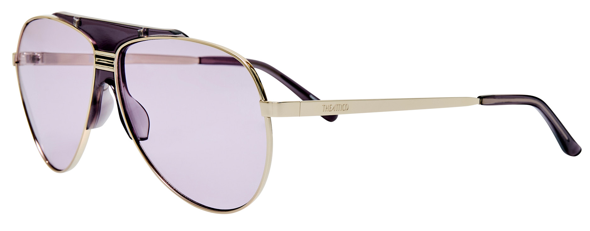 Color_ATTICO78C5SUN - The Attico Amelia Aviator Sunglasses in Silver and Purple