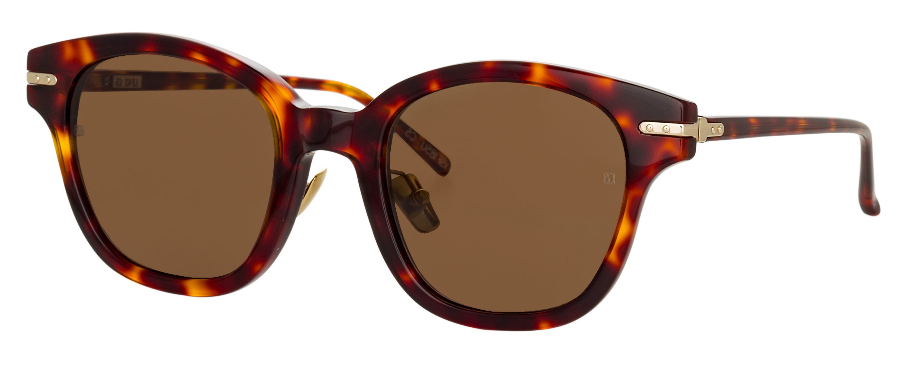Color_LF45AC5SUN - Sophia Oval Sunglasses in Brown and Green