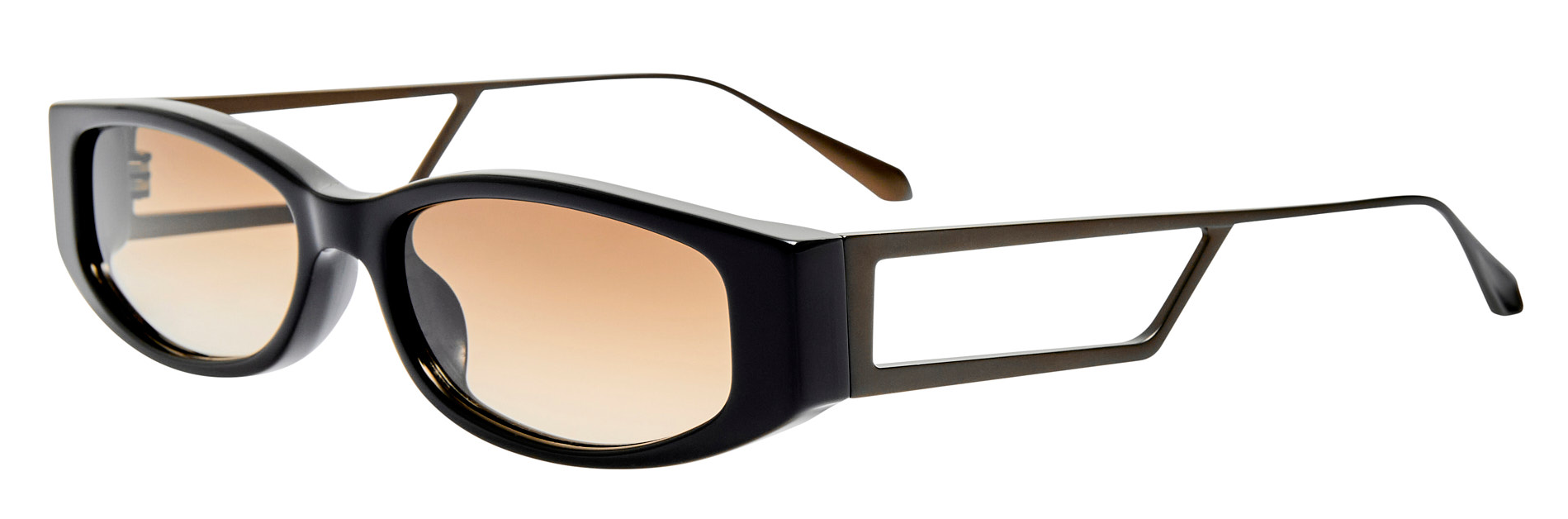 Color_LFL1649C3SUN - Susie Oval Frame Sunglasses in Black and Mocha Grad