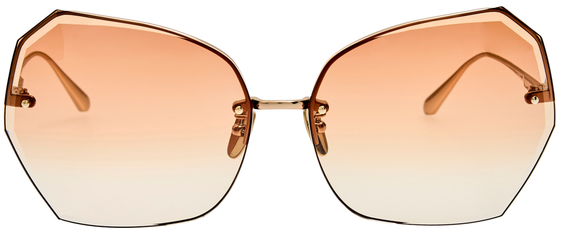 Color_LFL1546C7SUN - Lila Oversized Sunglasses in Light Gold and Camel