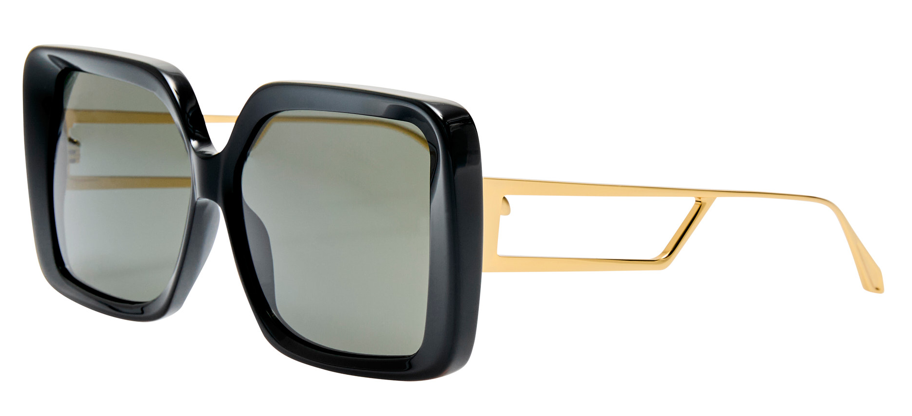 Color_LFL1642C1SUN - Macy Oversized Frame Sunglasses in Black and Grey