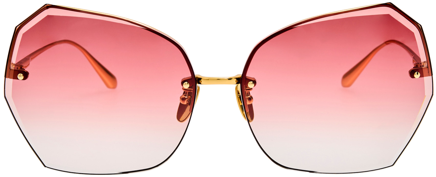 Color_LFL1546C6SUN - Lila Oversized Sunglasses in Light Gold and Red