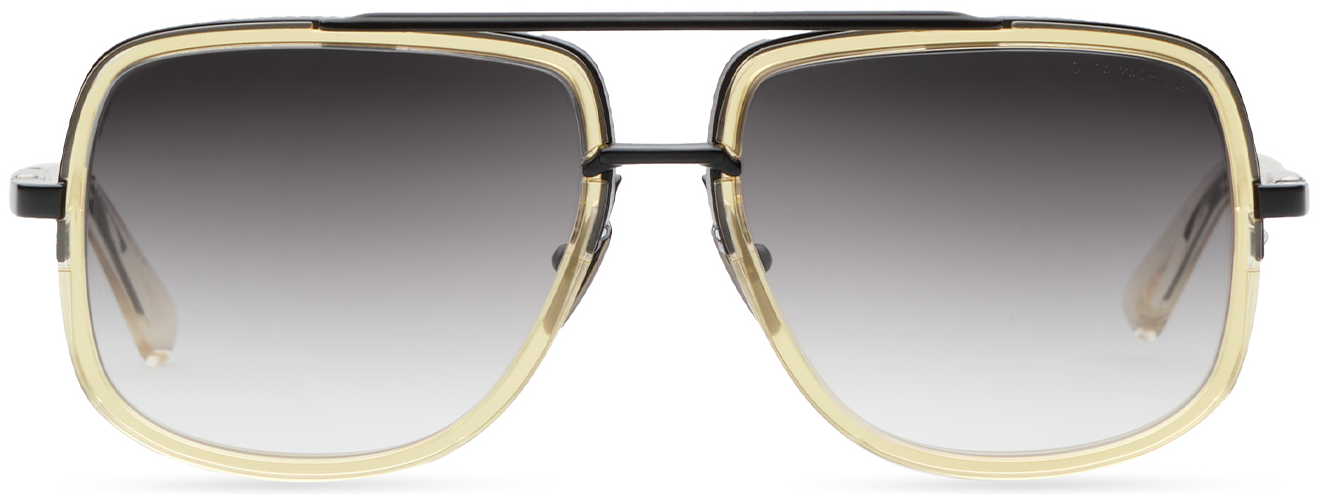 Color_DRX-2030-W-CLR-BLK-59 - Matte Black - Vintage Clear / Grey to Clear Gradient