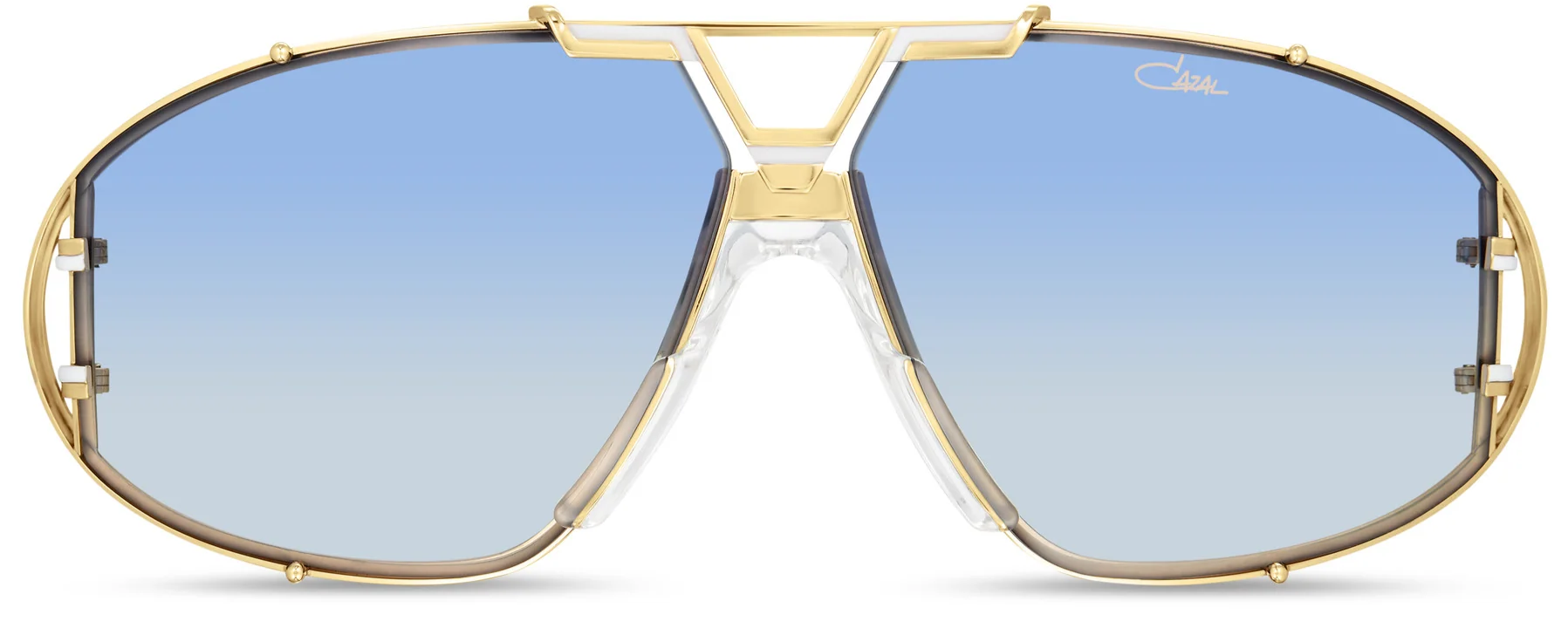 Color_332 GOLD MILKY WHITE / BLUE GRADIENT ANTI-REFLECTIVE