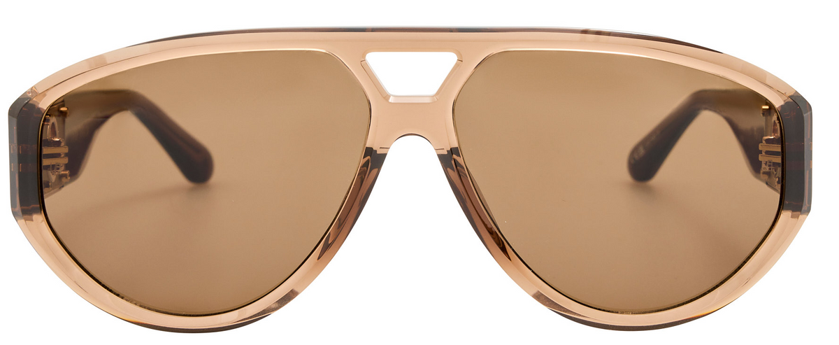 Color_LFL1652C6SUN - Portia Aviator Frame Sunglasses in Brown and Brown