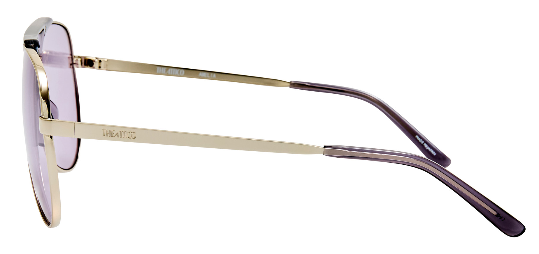 Color_ATTICO78C5SUN - The Attico Amelia Aviator Sunglasses in Silver and Purple