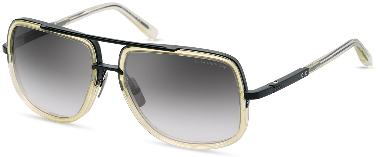 Color_DRX-2030-W-CLR-BLK-59 - Matte Black - Vintage Clear / Grey to Clear Gradient